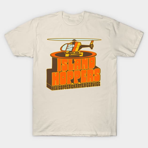 Island Hoppers Helicopter Charter Service T-Shirt by darklordpug